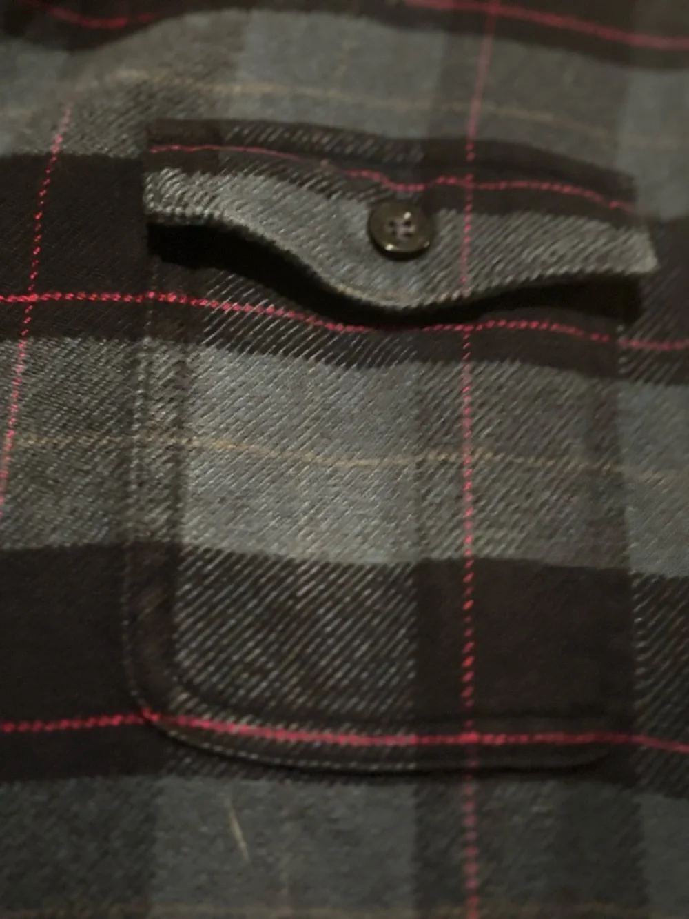 Patagonia Women's Dark Green and Black Plaid Button-Down Shirt - Picture 6 of 7